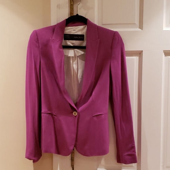 Zara Jackets & Blazers - Zara purple blazer small classic staple